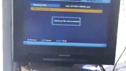 How to back up your settings & channel list on the Edision Argus Mini Satellite Combo Receiver