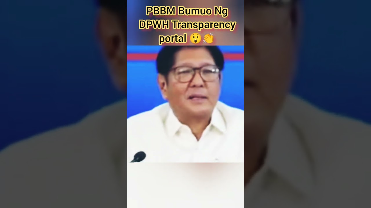 PBBM Bumuo ng DPWH Transparency Portal 😲👏