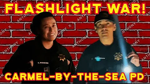 FLASHLIGHT WAR! Carmel, CA PD