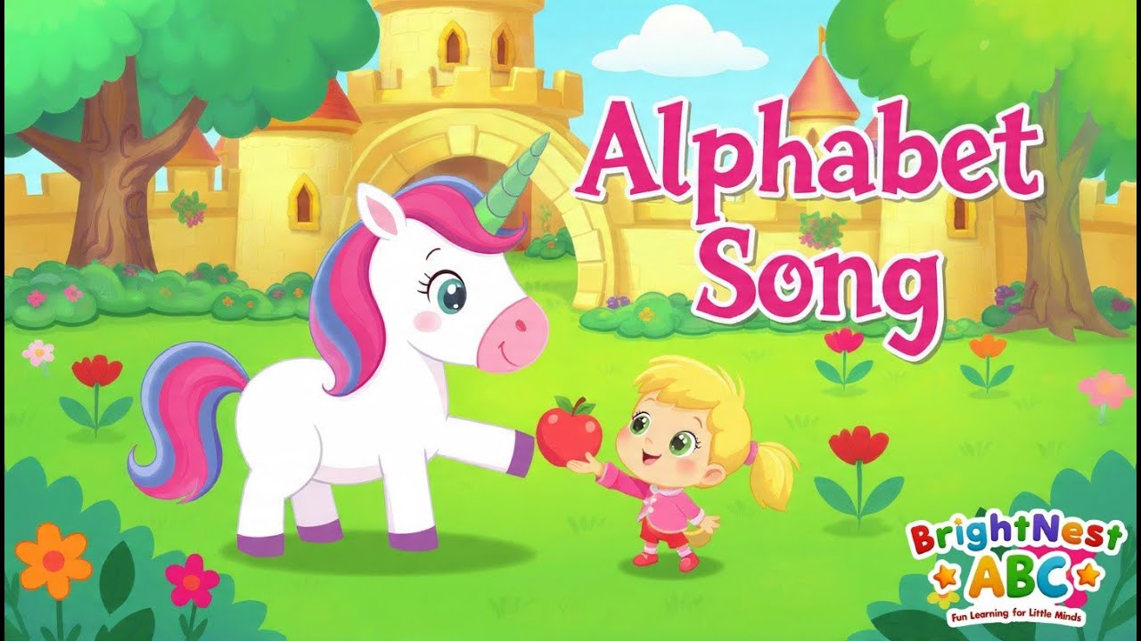 ABC Song for Happy Kids A to Z Alphabet Learning Fun Rhymes - YouTube