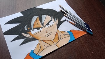 How to draw Goku step by step || Easy drawing ideas for beginners || Beginners drawing