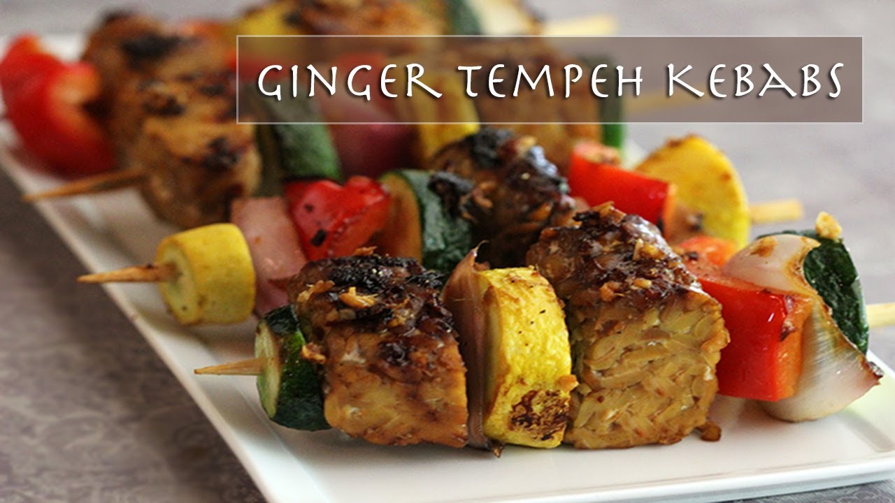 Happivore Ginger Tempeh Kebabs YouTube