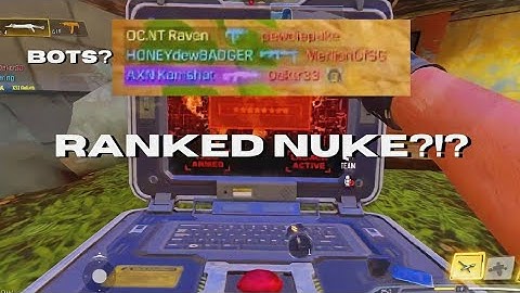 When CODM matches you with Bots on Grand Master Rank (Nuke?)