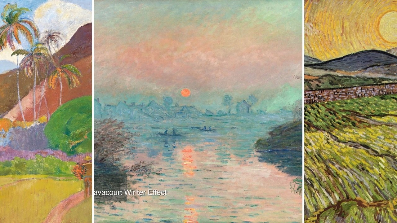 Fine Art TV — Silent Art Gallery · July 29 Afternoon | Sunset on the Seine at Lavacou… & others