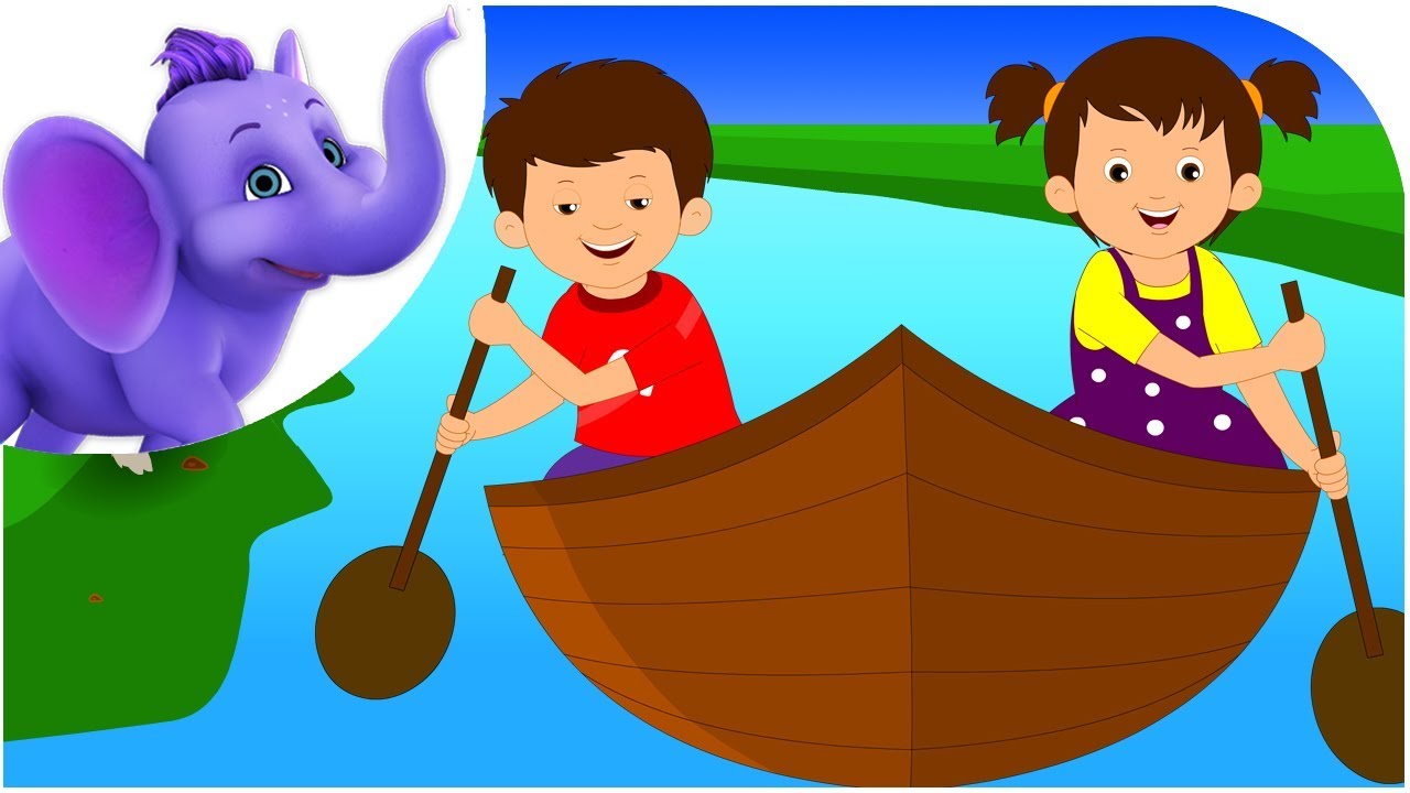 Row Your Boat With Lyrics Nursery Rhyme YouTube