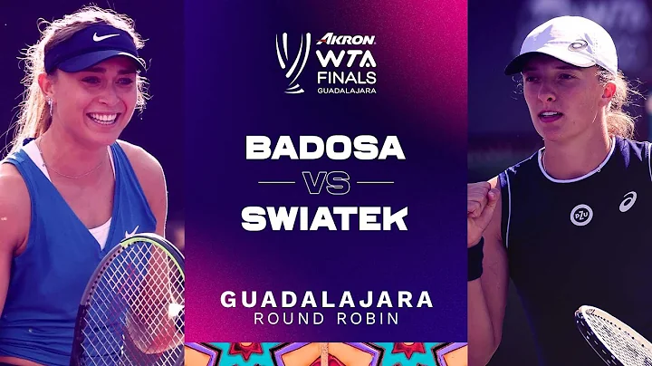Iga Swiatek vs. Paula Badosa | WTA Finals Round Ro...