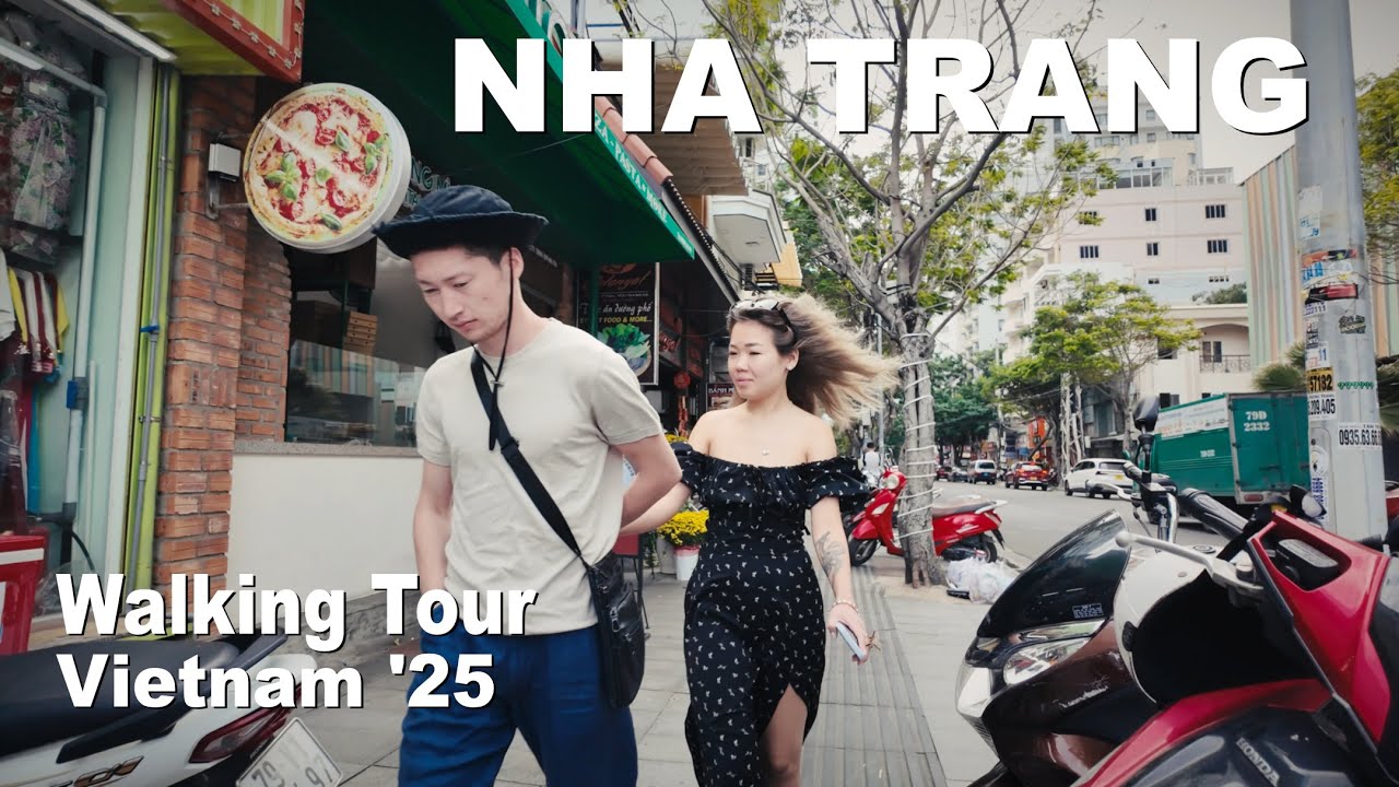 Nha Trang Walking Tour, Vietnam 2025, City Walk | 4k/60fps