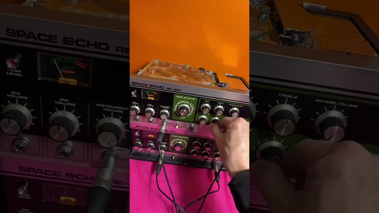 Soundgas Roland RE-402 Stereo Space Echo with slow motor speed mod