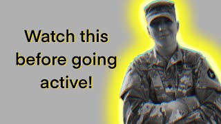 Watch this before going active Army!!!