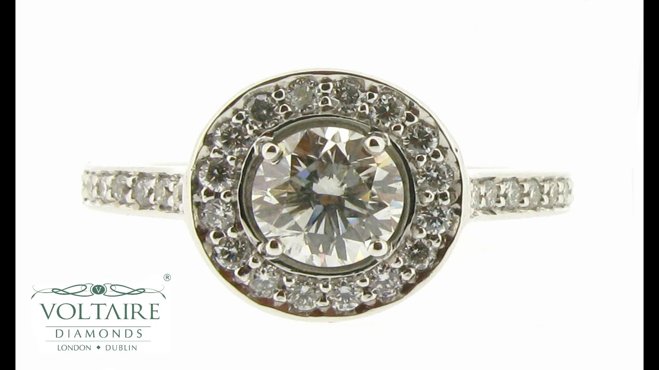 Handmade Engagement Ring Halo Style - ER 1201