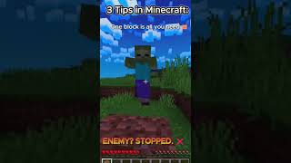 3 Life-Saving Minecraft Tips #shorts