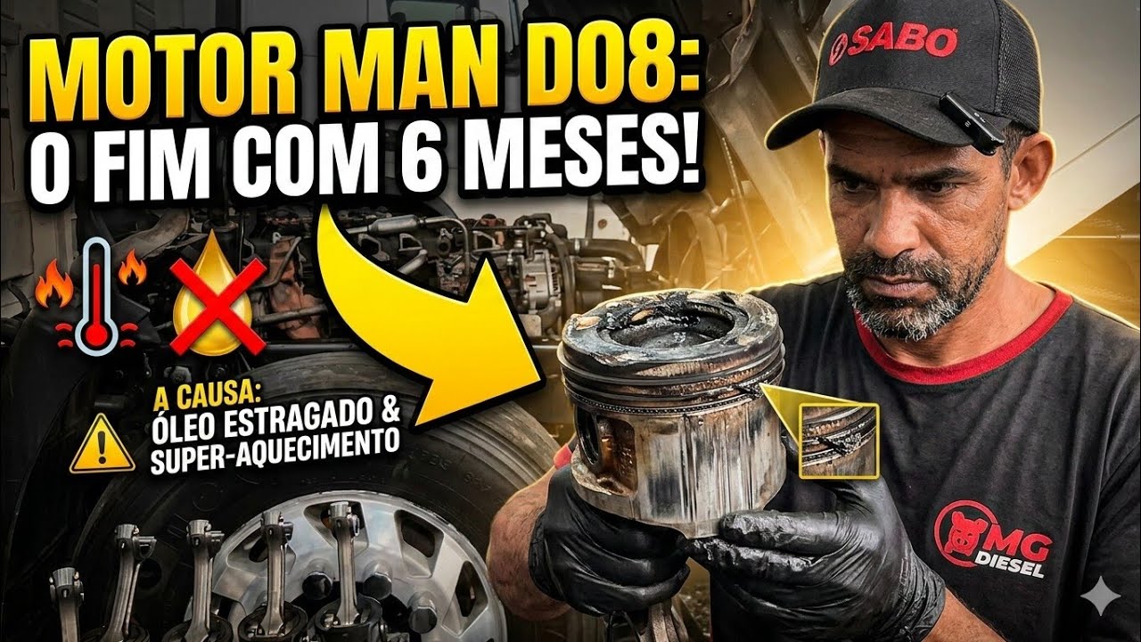 FOI CIRÚRGICO NESSE MOTOR MAN D08 !!! O CLIENTE SALVOU 70 MIL REAIS 