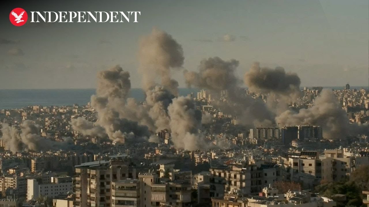 Huge smoke clouds rise above Beirut as fresh wave of strikes leave ...