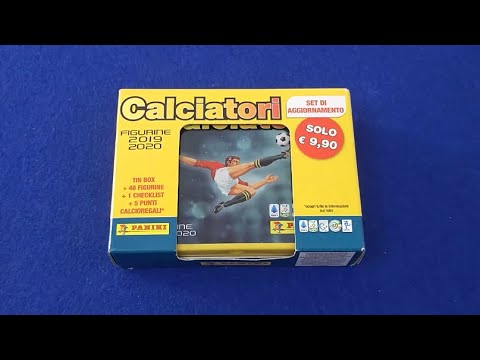 Tin Box Set Aggiornamenti Figurine Calciomercato Calciatori Panini 2019 2020