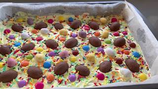 NO-BAKE CHOCOLATE EASTER EGG SLICE