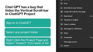 FIX ChatGPT Project window not scrolling