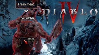 Diablo 4 The Butcher Boss Fight Easter Egg! Diablo IV Gameplay