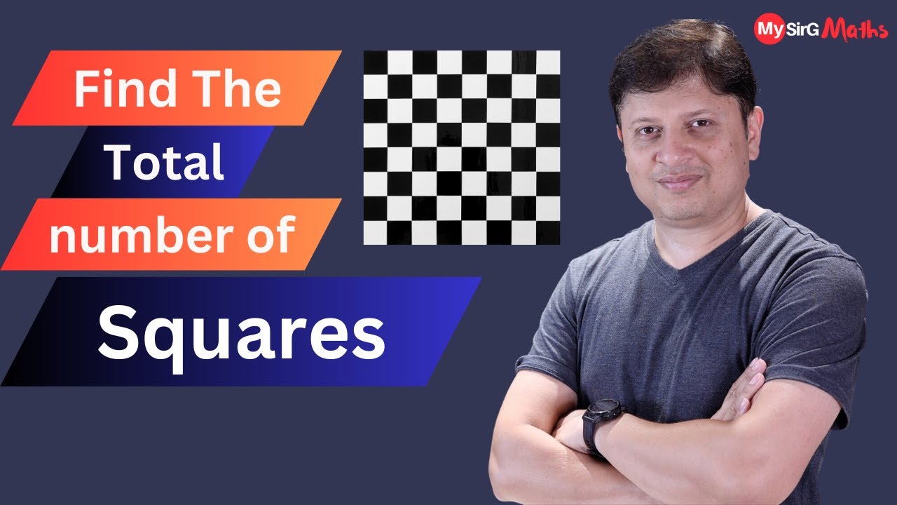 Find the total number of squares? | MySirG Maths - YouTube