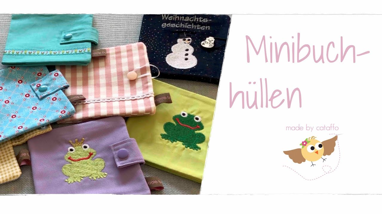 Minibuchhüllen zum selber sticken ❤︎ Made by Cataffo