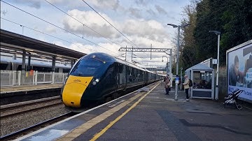A Nice First Steps at Platform 1 and a GWR Class 800 passing Ealing Broadway for Penzance