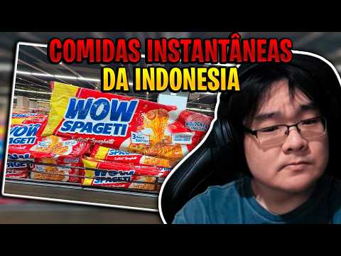 EATING INDONESIAN INSTANT FOOD (DancingBacons) | Tiba Reacts