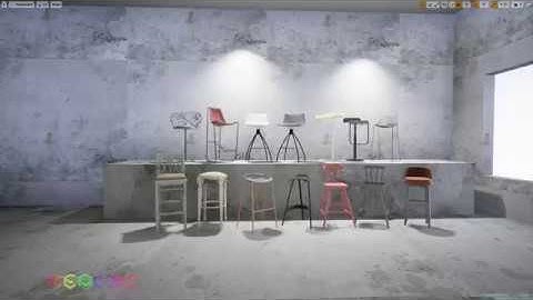 Real3D  Bar Chair pack