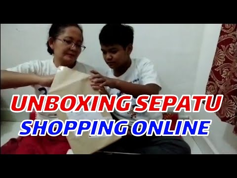 UNBOXING SEPATU TOMKINS SHOPPING ONLINE