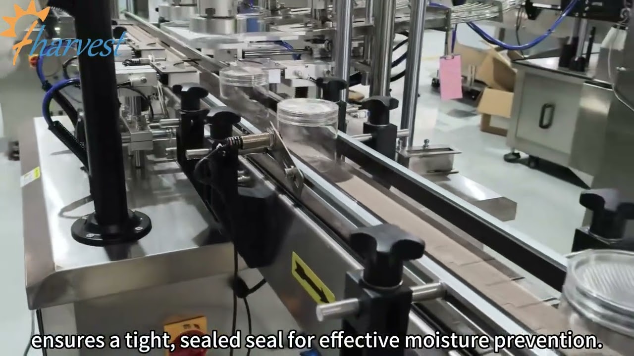 Dual-head linear layout, doubling efficiency – the expert in screw capping machine for nut cans