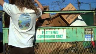 Flatten cardboard only!