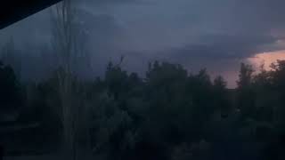 Lightning storm over Central Oregon