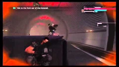 Binary Domain   Chap 4 Refuse And Resist Monorail QTE Jump Scene, Cain, Dan & Faye Xbox 360