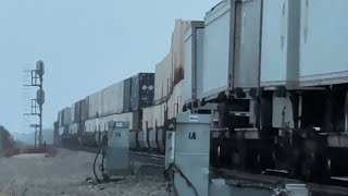 Stack Train Changes Tracks At 50 Mph