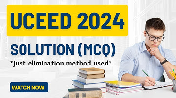 Uceed 2024 Paper analysis. uceed MCQ solution with Explanation. uceed 2024 mcq #uceed2024 #uceed#iit
