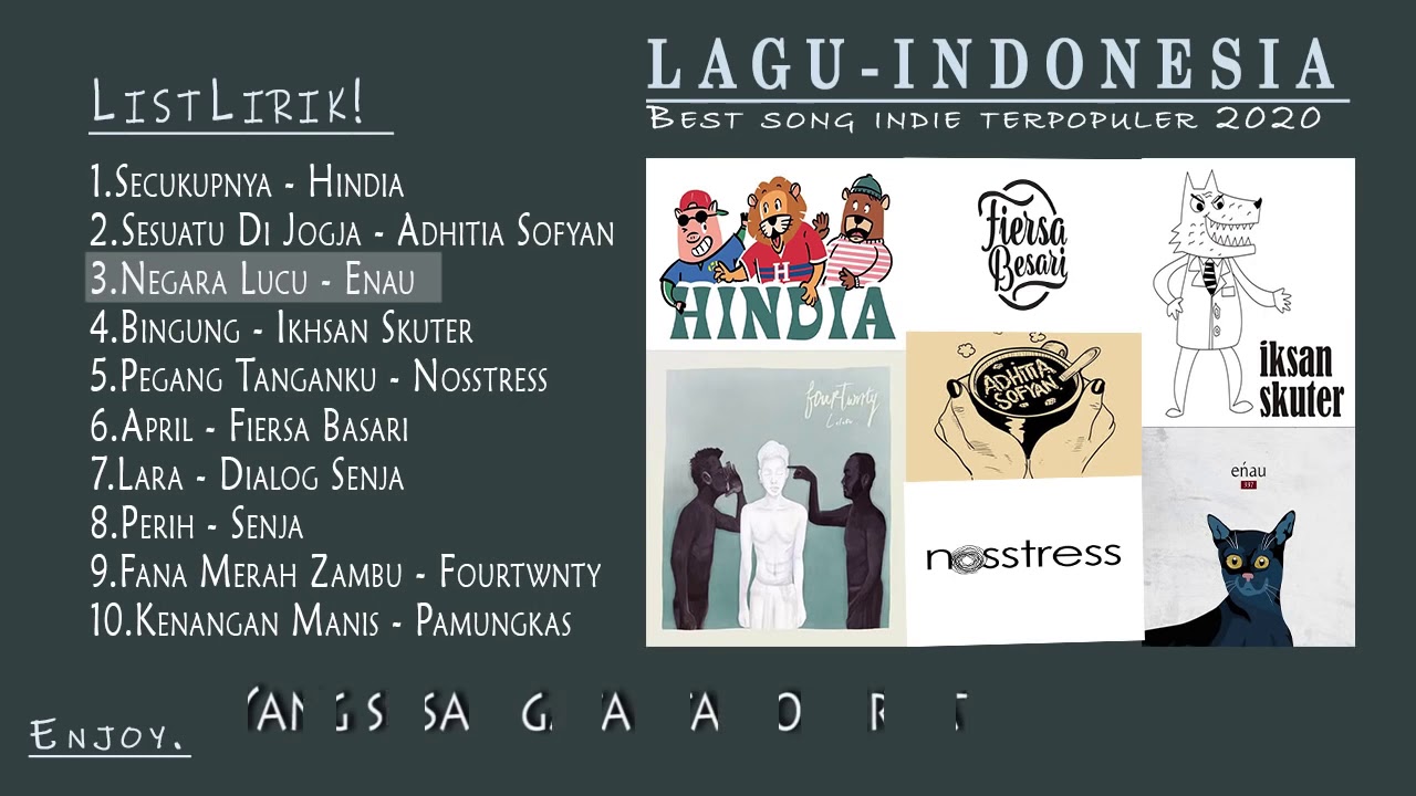 Kumpulan Top Indie Indonesia Paling Populer + Lyrics Lagu Terbaru