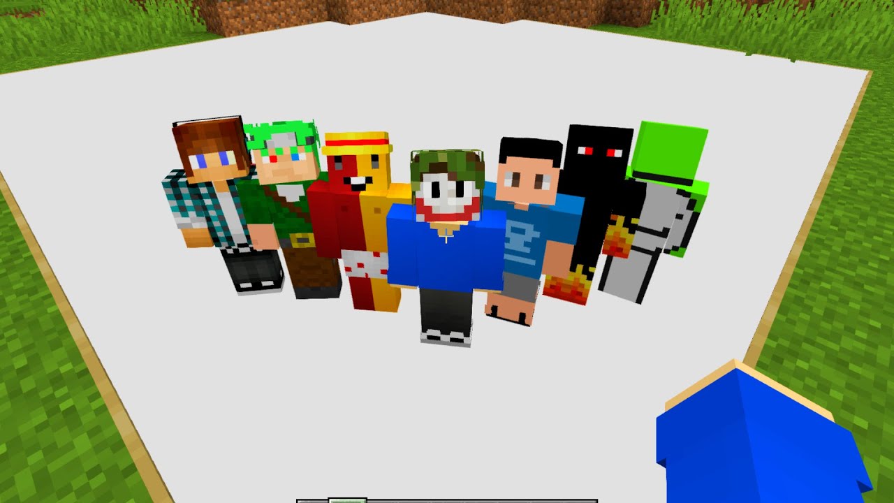 então eu coloquei YOUTUBERS de MINECRAFT dentro do VAZIO!!