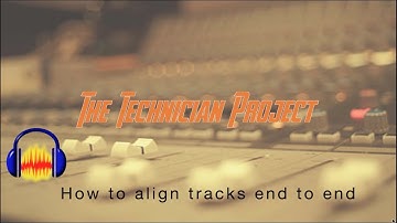 How to Align tracks end to end in Audacity