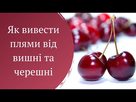 Як вивести плями від вишні з білого та кольорового одягу