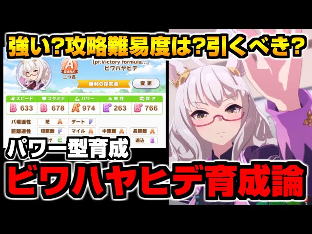 ウマ娘】『ビワハヤヒデ』はどこが強い？引くべき？先行パワー型で育成