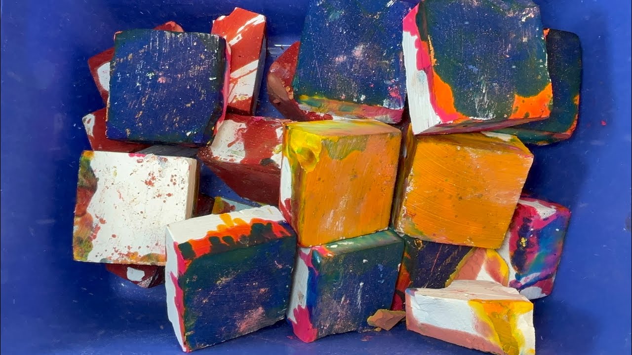 Multicolor chalk Bucket | Oddly Satisfying 