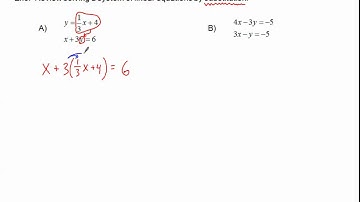 Review Solving Linear Systems