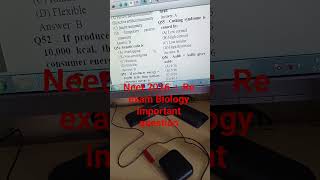 Neet 2026 Biology important question# biology for Olympiad exam #M CAT exam biology