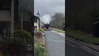 41241 Pulls Into Oakworth Station On The Kwvr