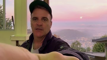Funicular Cable Car Moon Over Lake Como