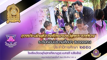 นำเสนอโรงเรียนพระราชทานระดับก่อนประถมศึกษา ขนาดกลาง ปี 2558 @โรงเรียนวัดเวฬุวัน อ.สารภี จ.เชียงใหม่