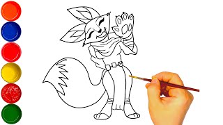 How To Draw Zhen Kung Fu Panda How To Draw Zhen Kung Fu Panda 4 Satisfying Video