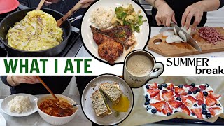 WHAT I ATE | HEALTHY, EASY &amp; YUMMY BREAKFAST, LUNCH &amp; DINNER | SUMMER BREAK FUN TIME | CHARIS ❤️