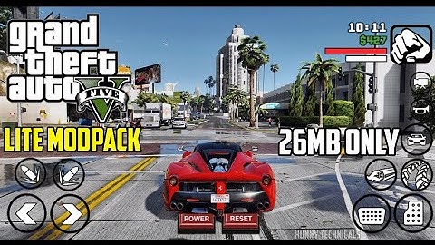 [26MB] GTA 5 Lite Modpack For GTA SA Android | HUNNY TECHNICALS