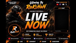 🔥 LIVE NOW! FACEIT Grind on CS2 | Road to Level 10 | G@ming By RaKsHaN