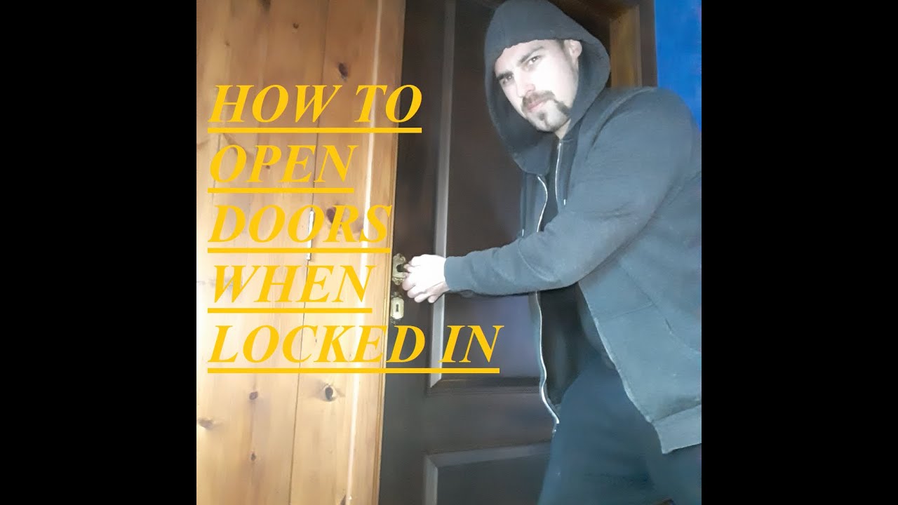 How to open locked doors when trapped for preppers. YouTube