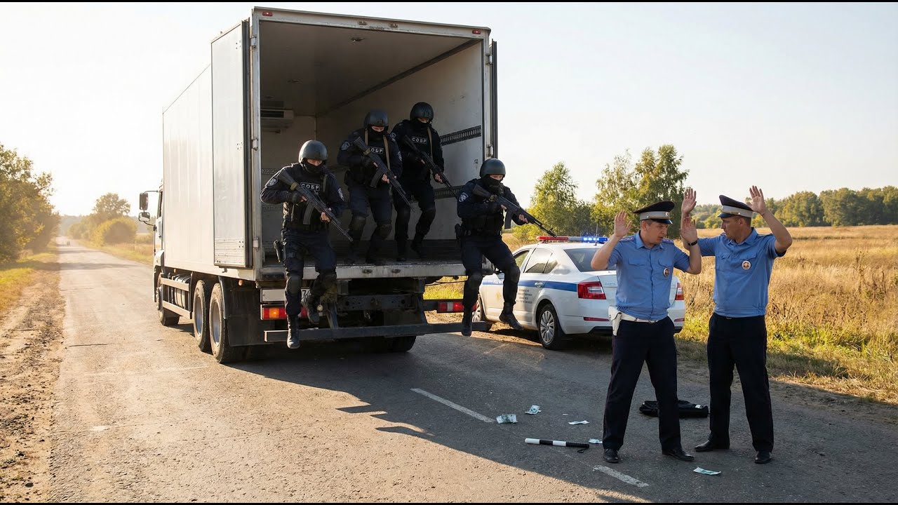 Инспектор вымогал взятку у водителя фуры  Но открыв прицеп, он понял, что это конец карьеры